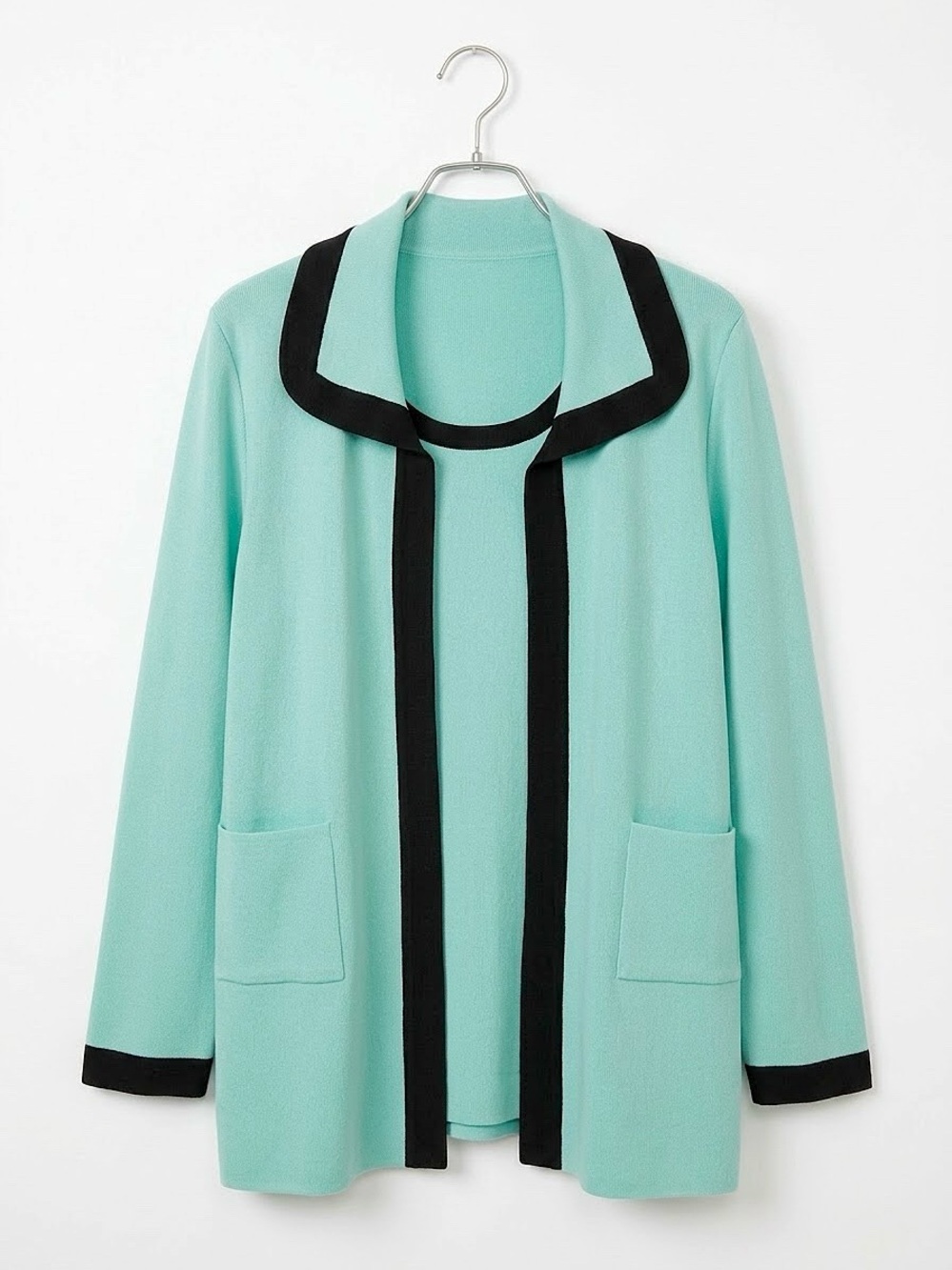 MISOOK Aqua Knit 2PC Jacket & Tank Top Twin Set - Women's Size Medium